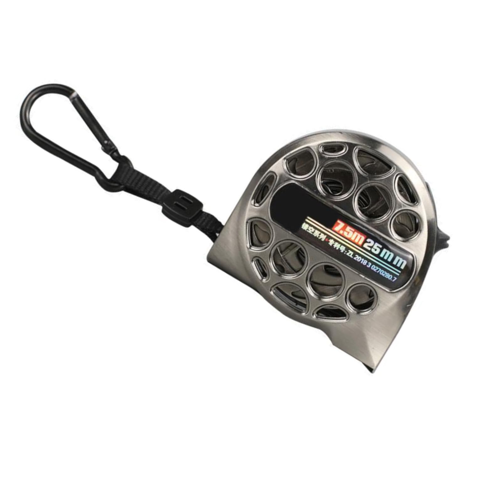 Stainless Steel Tape Measure, Retractable Hollow Tape Measure, High Accuracy Rust and Corrosion Resistant Tape Measure for Industrial and Home Use (7.5m 25mm)