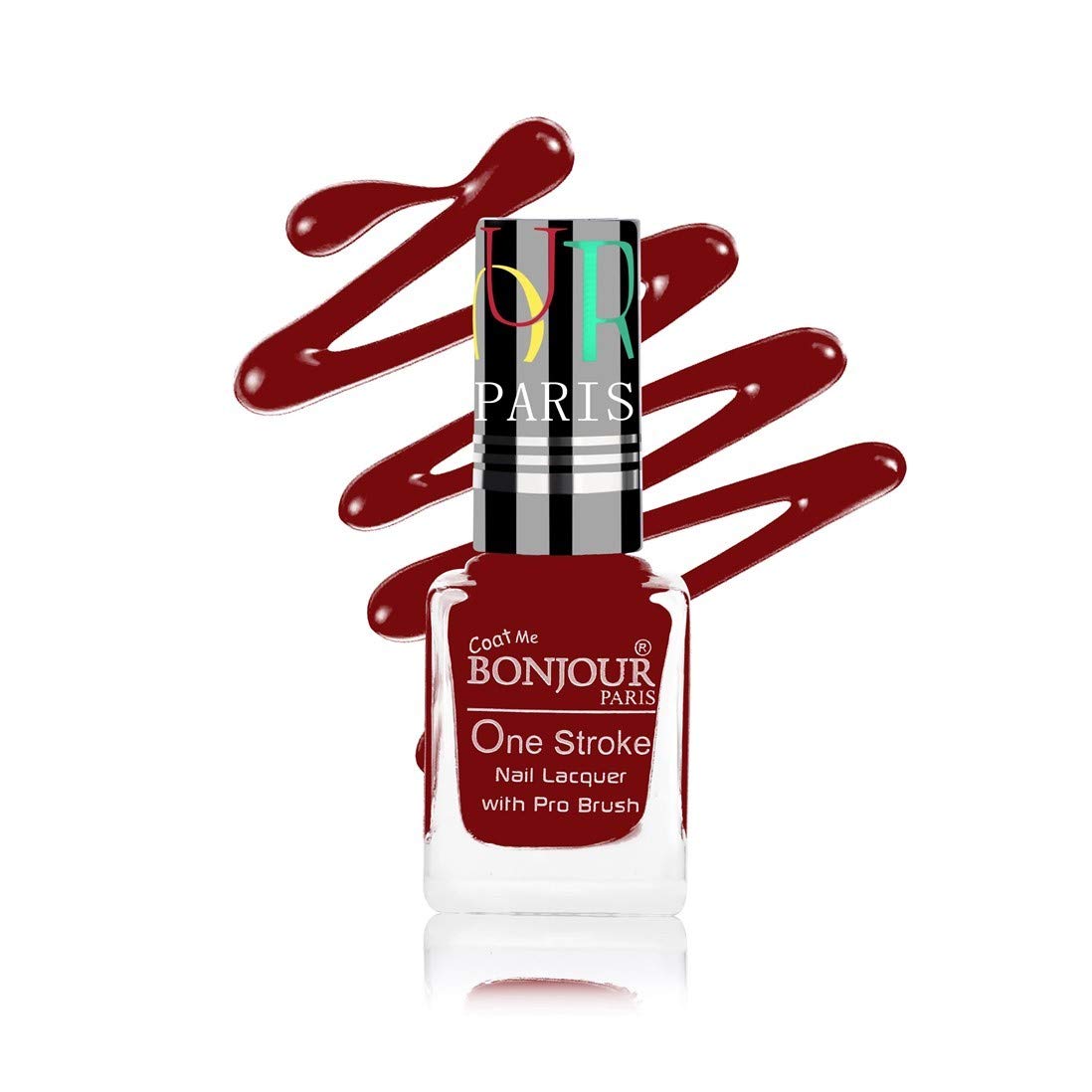 Bonjour Paris Glossy Matte Nail Polish (Dark Brown) 9 ml