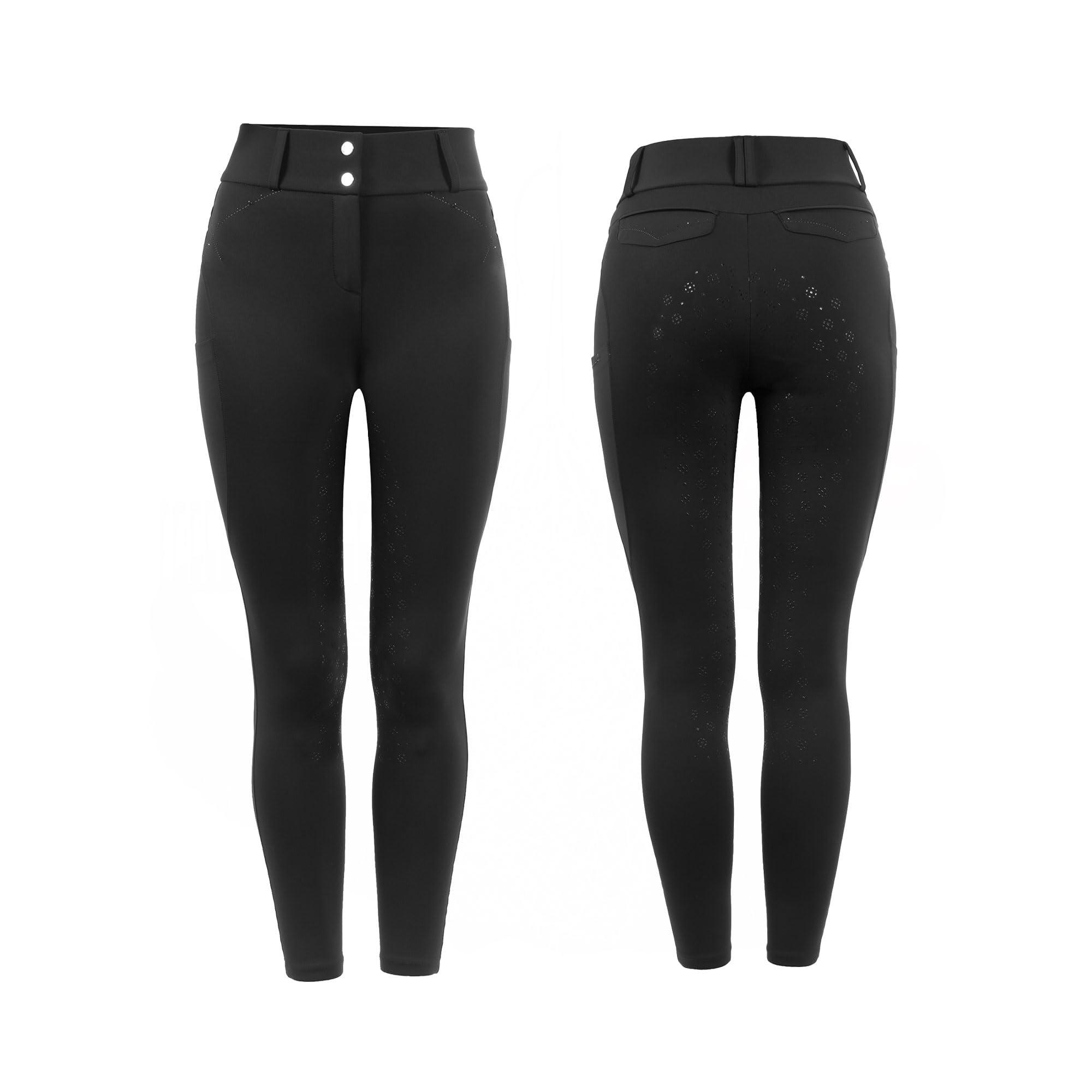 Cavallo CANDERA Grip Mobile Reithose Damen Black Vollbesatz Sportswear HW 2023
