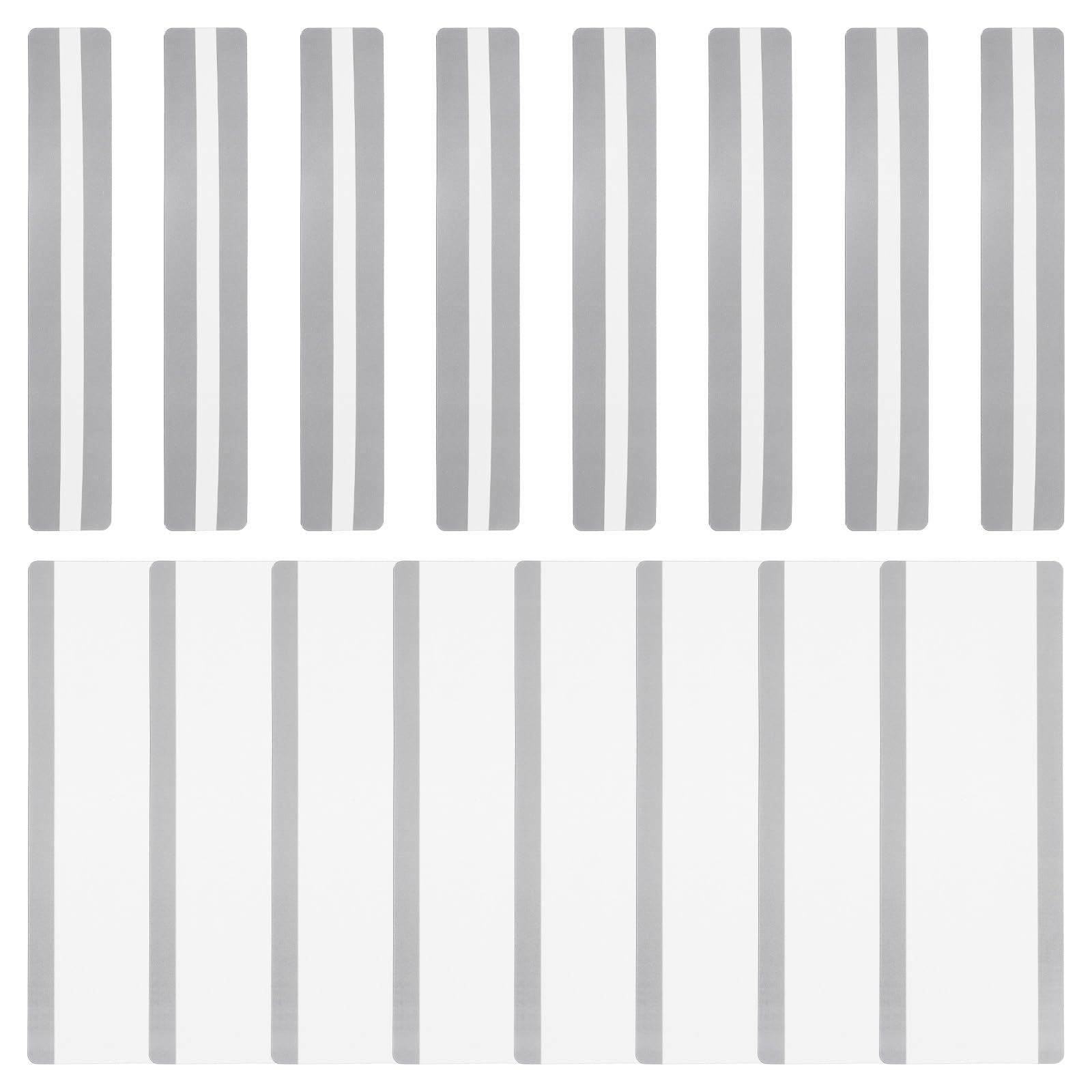 PATIKIL 16Pcs Guided Reading Highlight Strips, 2 Sizes Colored Overlay Highlight Bookmarks