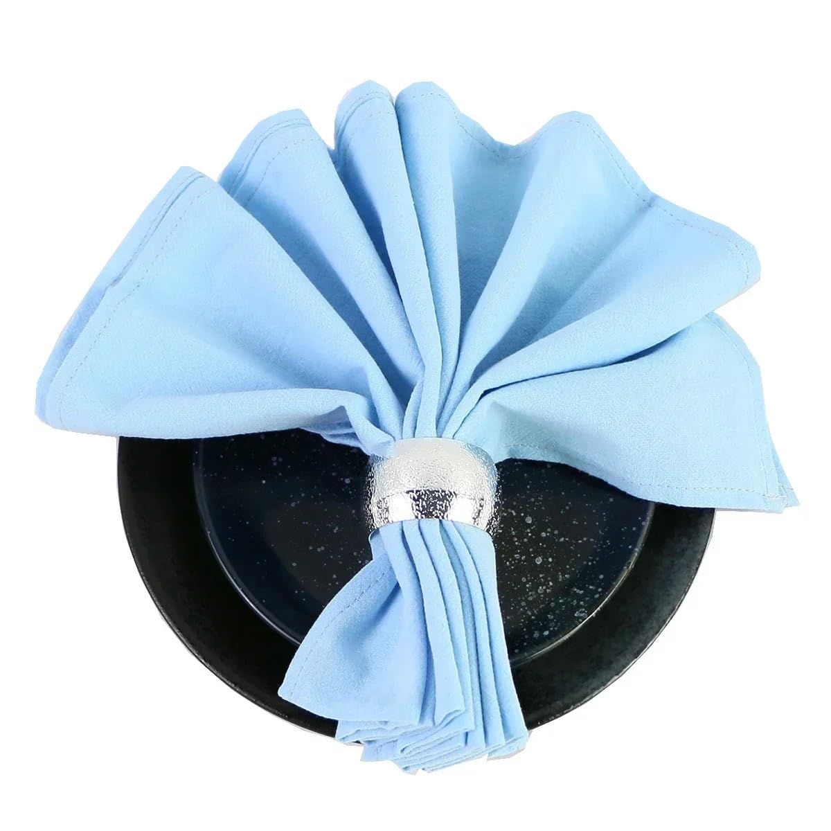 Tovaglioli di Stoffa, 50 Pezzi, Strofinacci da Cucina, Adatti for Case, ristoranti e Hotel, 30x45 cm(Blue)