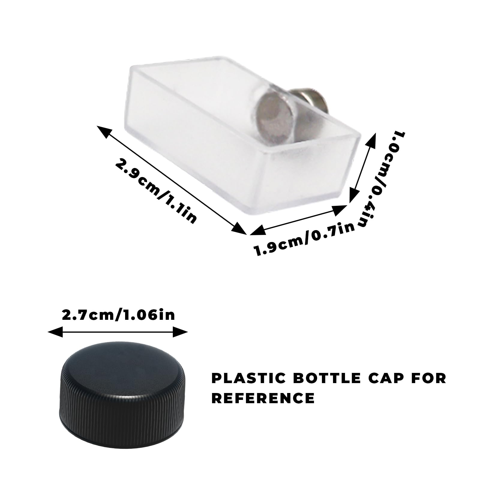 4 Pack Jumping Spider Accessories, Tiny Water Dish with Magnet for Jumping Spider, Tarantula Enclosure Accessories, Little Food Bowl for Jumping Spider, Tarantula, Other Small Pets