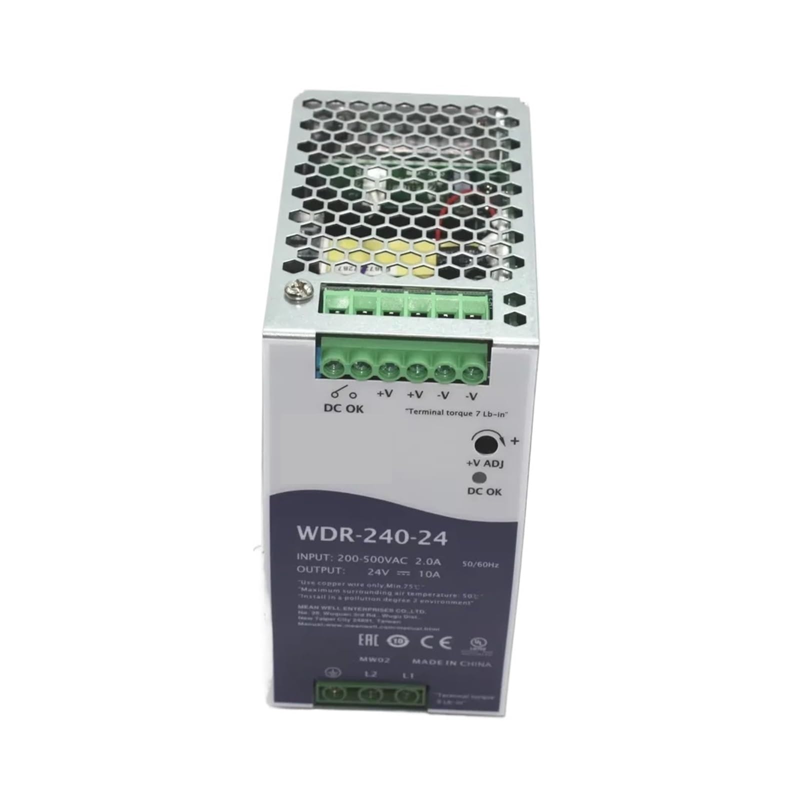 JJKKOZVQF WDR-240-24 WDR-240-48 240W Power Supply 24V 48V(WDR-240-48)
