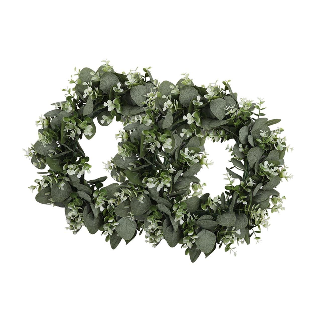 TOYANDONA 2piezas Guirnaldas de Eucalipto para Puerta de Entrada Guirnalda Artificial de Verdes Decoración Colgante de Puerta para Fiestas Navideñas y Hogar