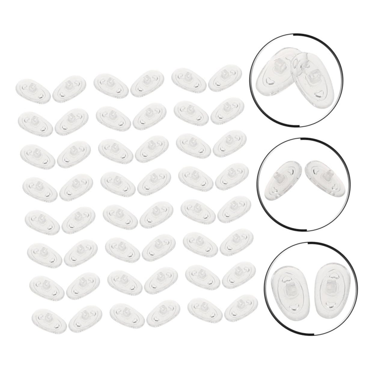 60 De Plaquettes De Lunettes Plaquettes De Lunettes Pour Le Plaquettes De Lunettes De Soleil Raccords D'Air Lunettes De Soleil Pièces Pièce De De Lunettes Anti