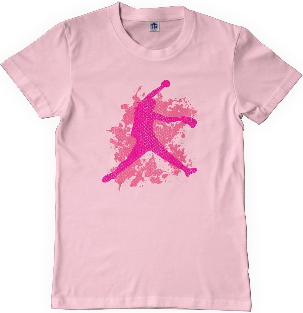 Threadrock Big Girls' Softball Player Youth T-Shirt