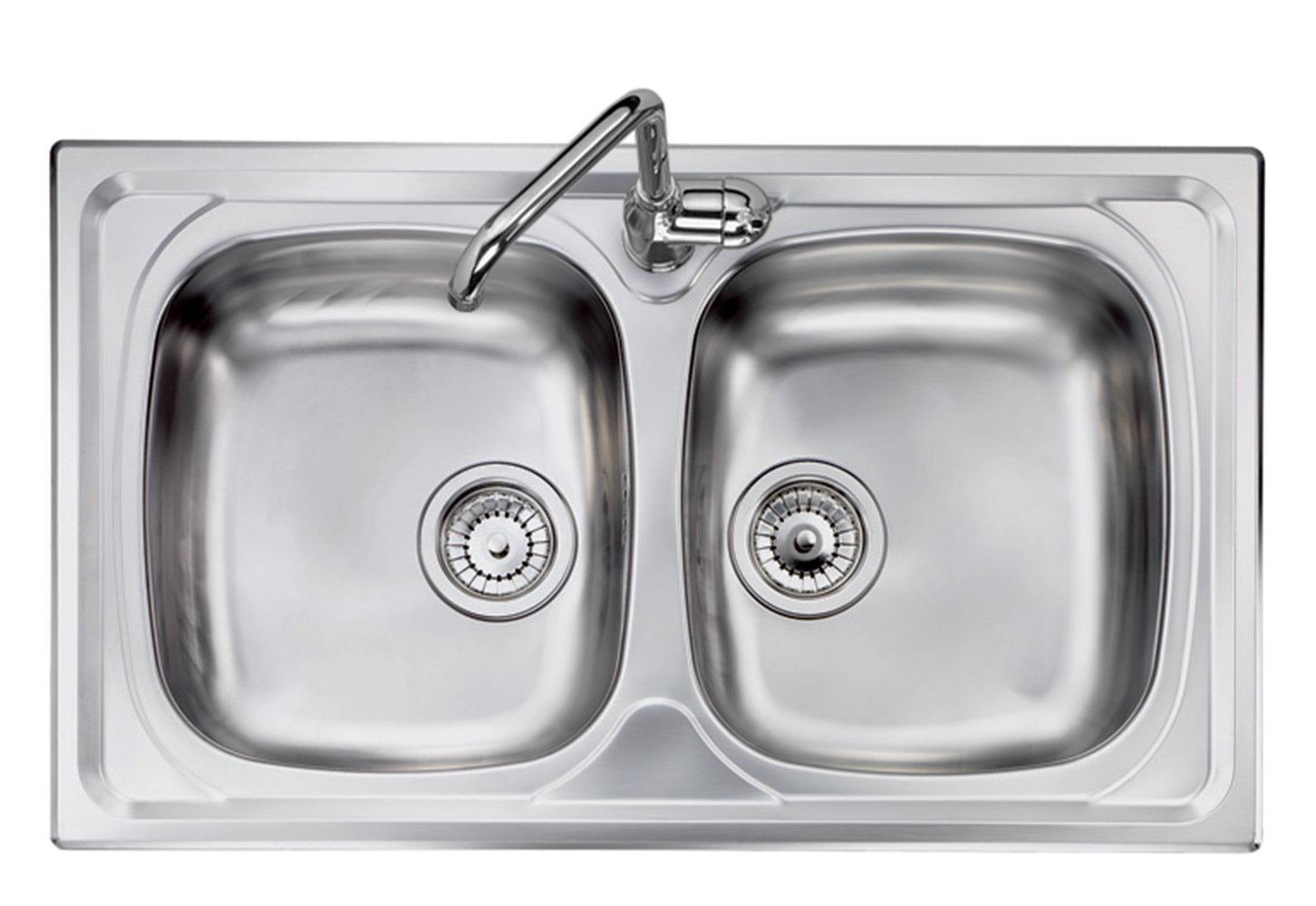 Lavello acciaio inox satinato PLADOS OLYMPUS 7920 due vasche