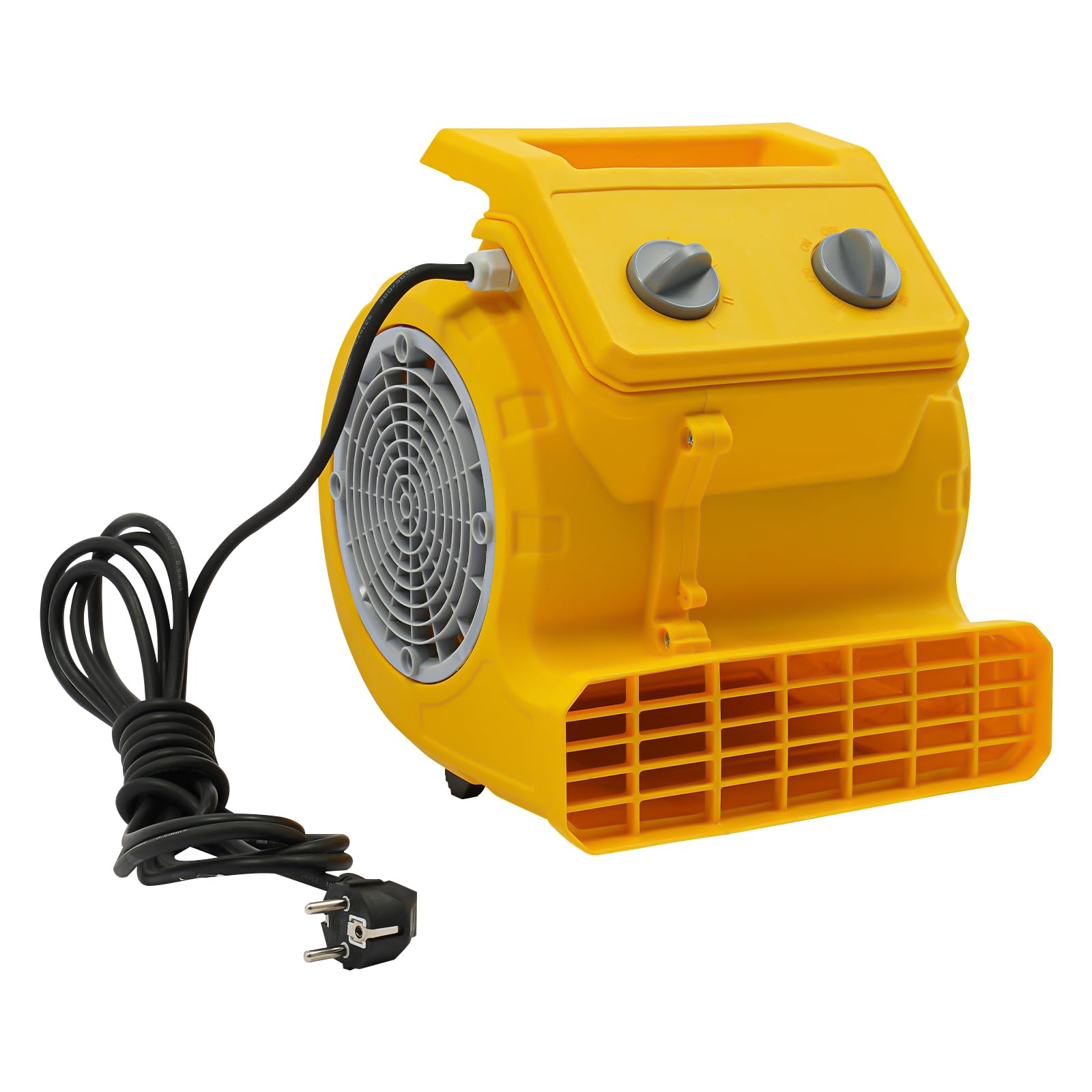 Bodentrockner 250W Mighty Centrifugal Air Mover, Gym Bodenventilator Geräuscharm Teppichtrockner, Tischventilatoren für Kühlung, Lüftung, Trocknung