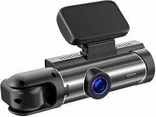 Dashcam för Fiat Panda Punto Ulysse Brava Barchetta, 3,16-tums skärm, HD-frontkamera, inbyggd Wifi, inklusive 64 GB minneskort, främre + bakre + Wi-Fi