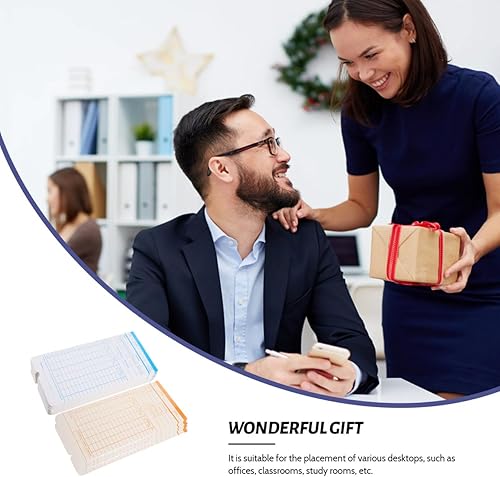 Miniatura 9 de Gadpiparty Tarjetas de tiempo semanales para empleados, hoja de tiempo, tarjetas térmicas semanales para reloj de tiempo, registrador de asistencia