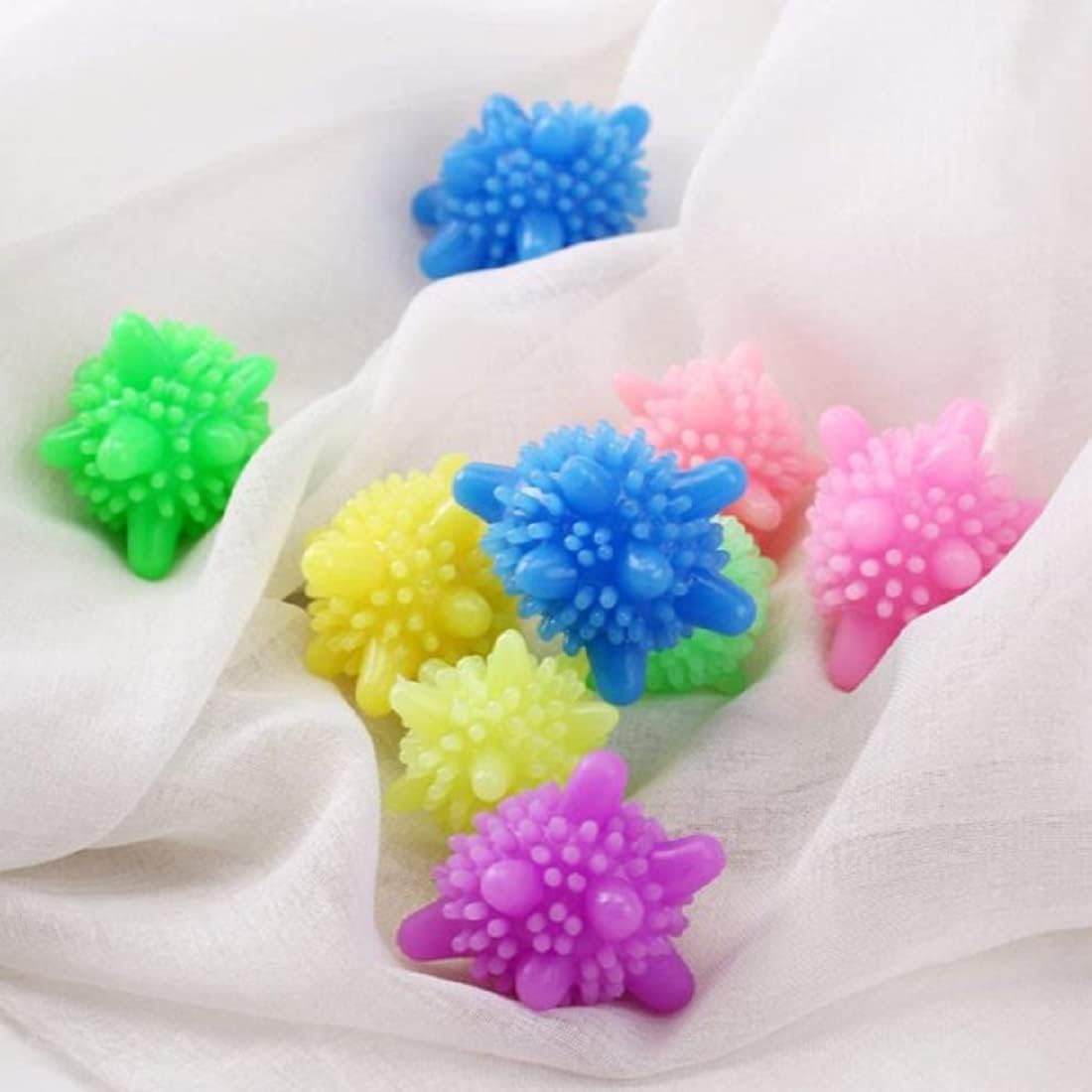 AGATHA silicone Washer Balls,Reusable Tangle-Free Eco-Friendly Laundry Scrubbing Balls,Solid Colorful Laundry Washing Balls Enhance Your Machine Cleaning Power 12 Pcs (Checkered) 3