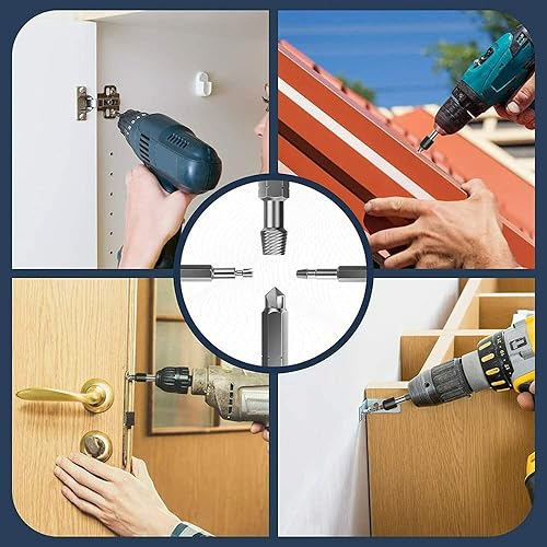 Miniatura 6 de Kit extractor de tornillos dañados, juego de extractor de tornillos pelados, 22 piezas HSS 4341 juego de herramientas removedor de pernos rotos con