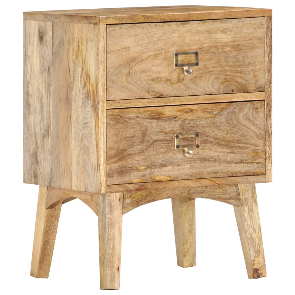 Table de Chevet 40x35x55 cm en Bois : Dites Adieu au Désordre avec ses 2 Tiroirs Spacieux