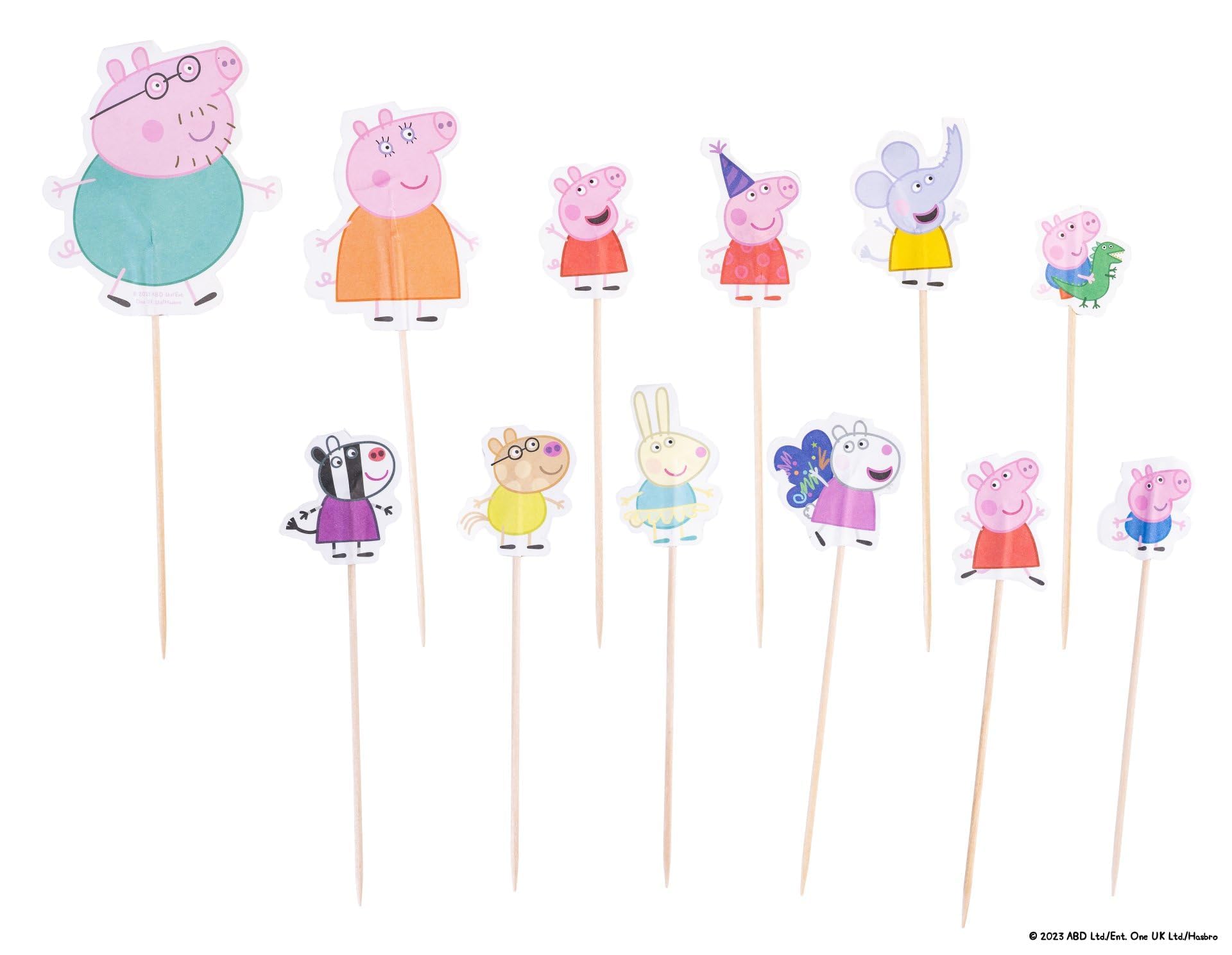 Dr. Oetker Peppa Pig & Friends Cupcake Toppers Pack Of 24