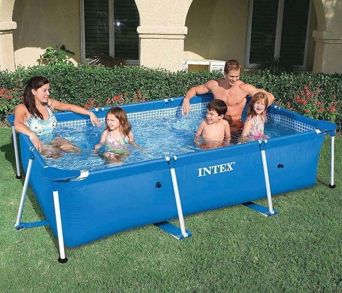 あめめ Intex ZX-28270 220 x 150 x 60CM Metal Frame Pool Set : Amazon.ae
