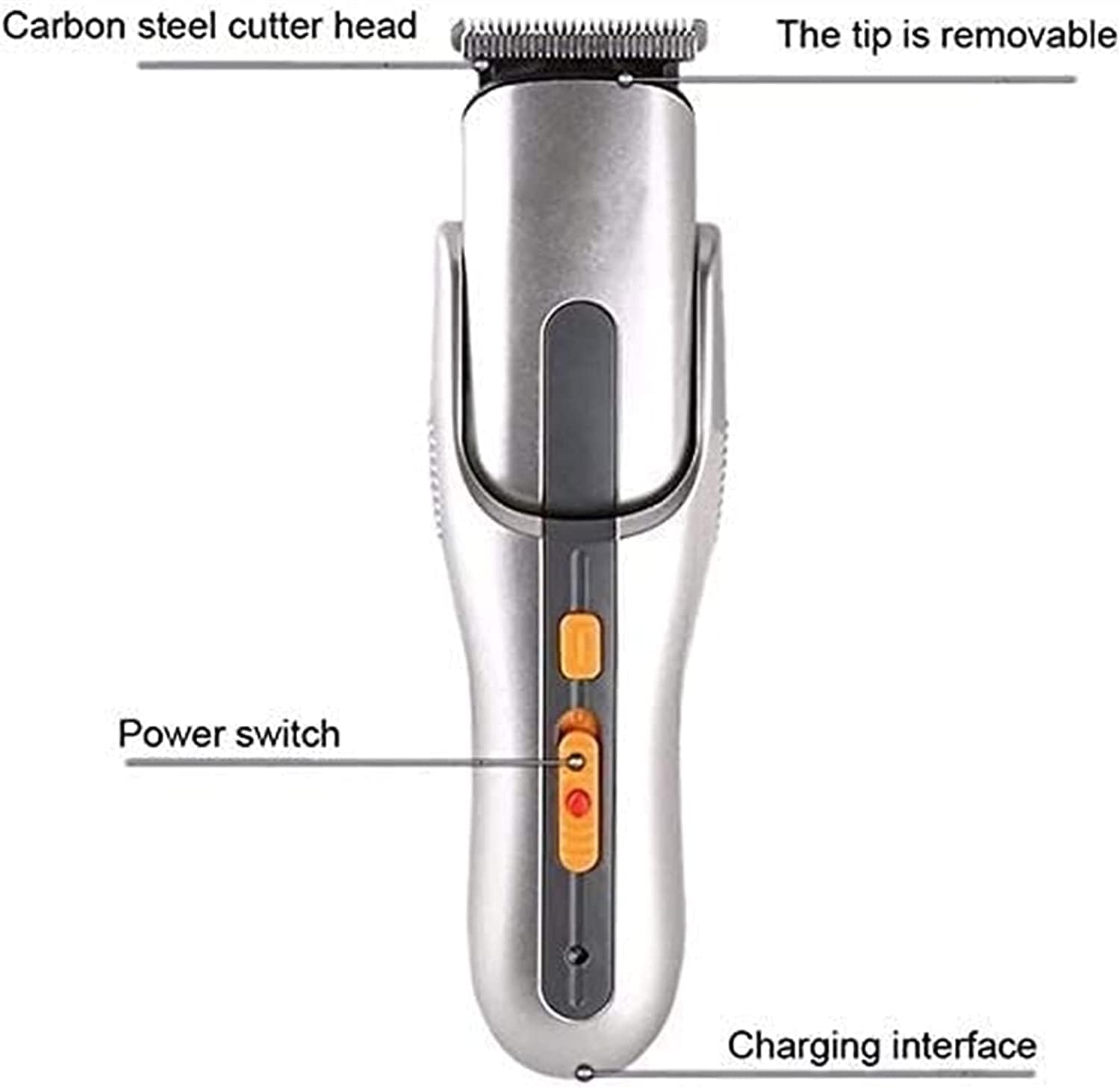 Cortapelos para hombres, kit de aseo 5 en 1, recortador de barba profesional, recargable, multiusos, para bigote, resistente al agua, para nariz y orejas, ideal