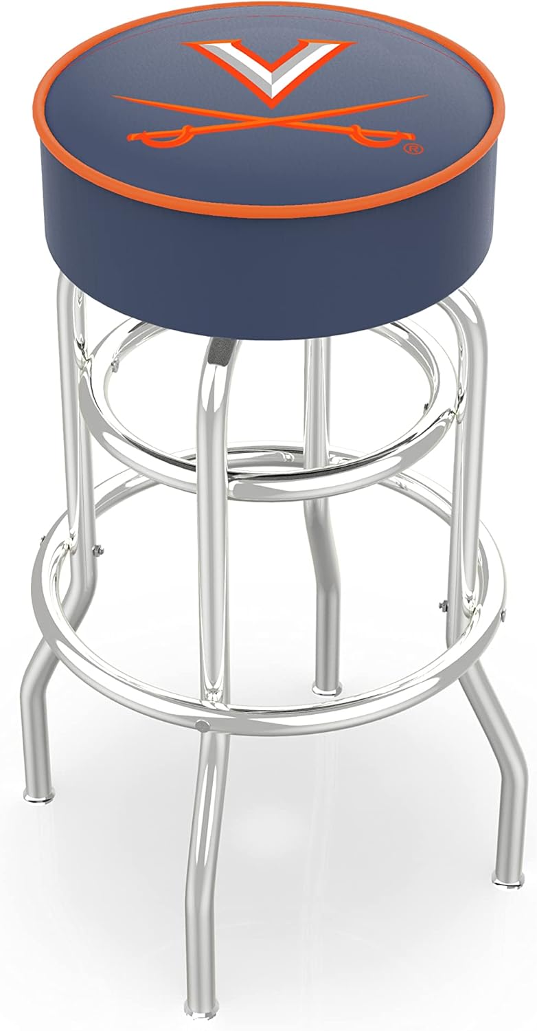 Holland Bar Stool L7C1 University of Virginia Swivel Counter Stool, 25" Sports