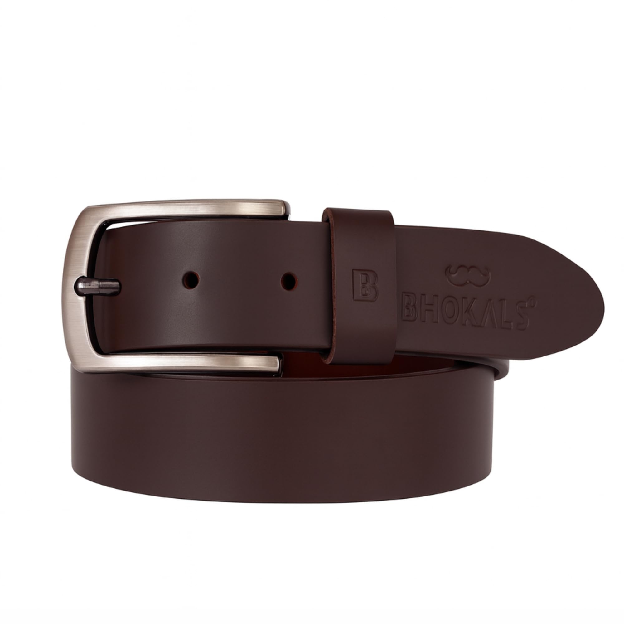 I.P.NOVA Chocolate Brown Genuine Leather Men’s Belt | Premium Stylish Casual & Formal Wear | Durable Adjustable Tang Buckle | Classic Fashion Accessory for Jeans, Trousers & Office Outfits”-image-47