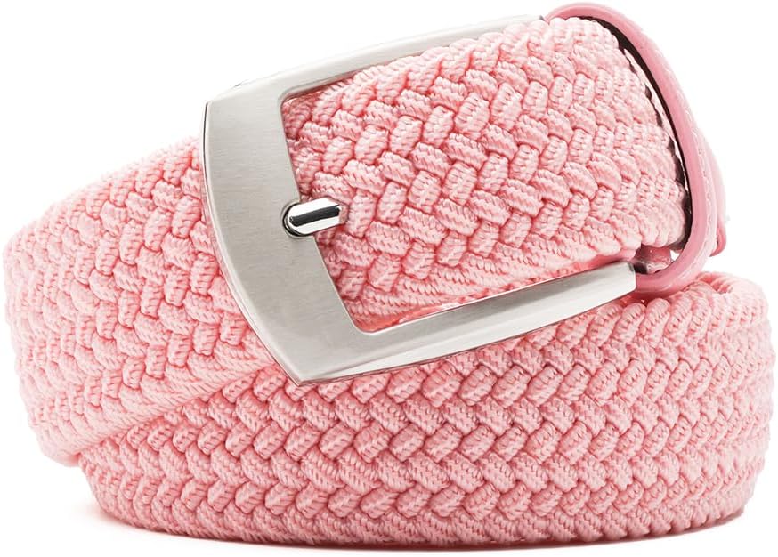 Fabio Valenti Canvas Elastic Fabric Woven Stretch Braided Belts for Men Women Junior with Multicolored/Full Sizes - Image 2