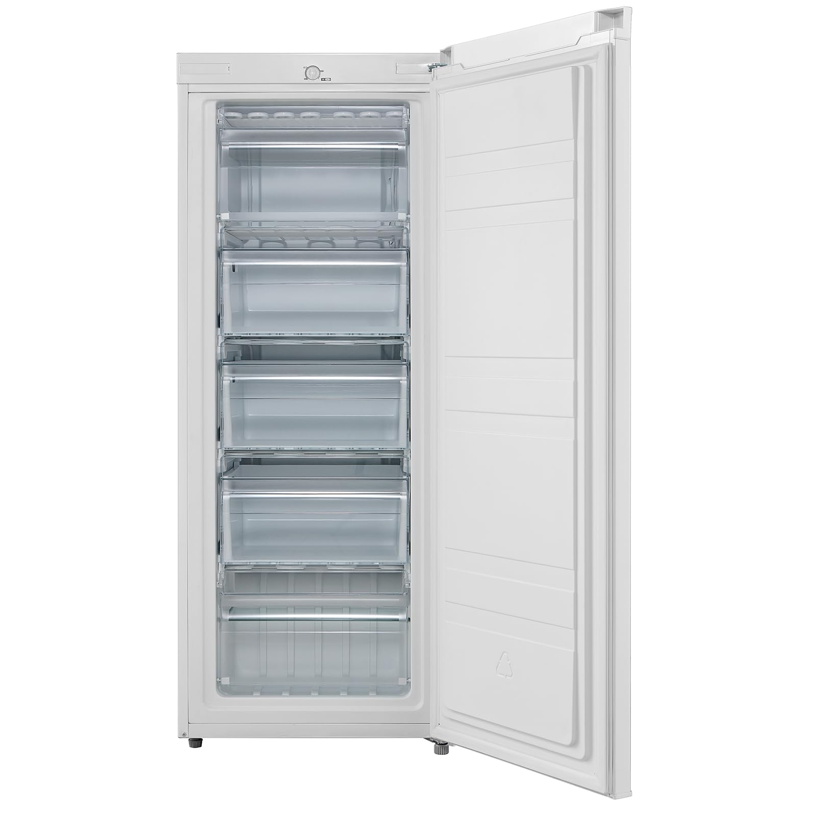 Comfee RCU160WH2(E) Gefrierschrank/142cm hoch/160L Gefrierteil/183 kWh/Jahr/Türanschlag wechselbar/Hochwertiger GMCC-Kompressor/Temperaturregelung/Verstellbare Standfüße/Weiß