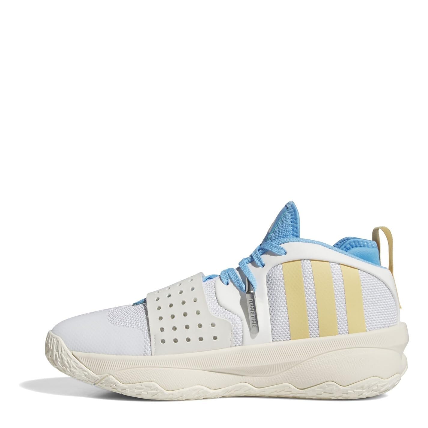 adidas Zapatillas de Baloncesto Blancas/Amarillo/Azul Hombre Señora 8