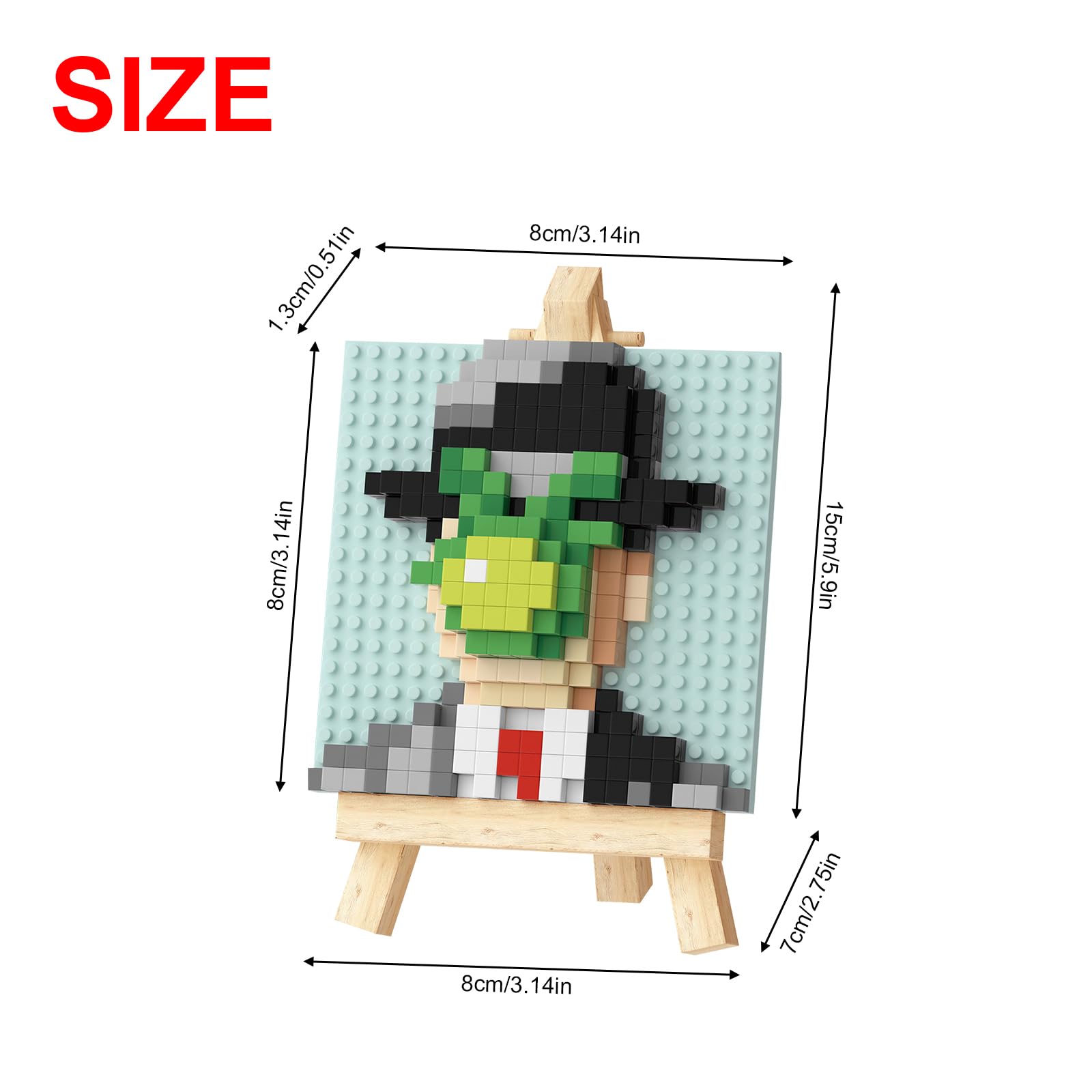 NOOLY World Famous Painting Mini Building Block Set for Home and Office Decoration WKLJM-03 (Son of Man) 6738 - Image 2