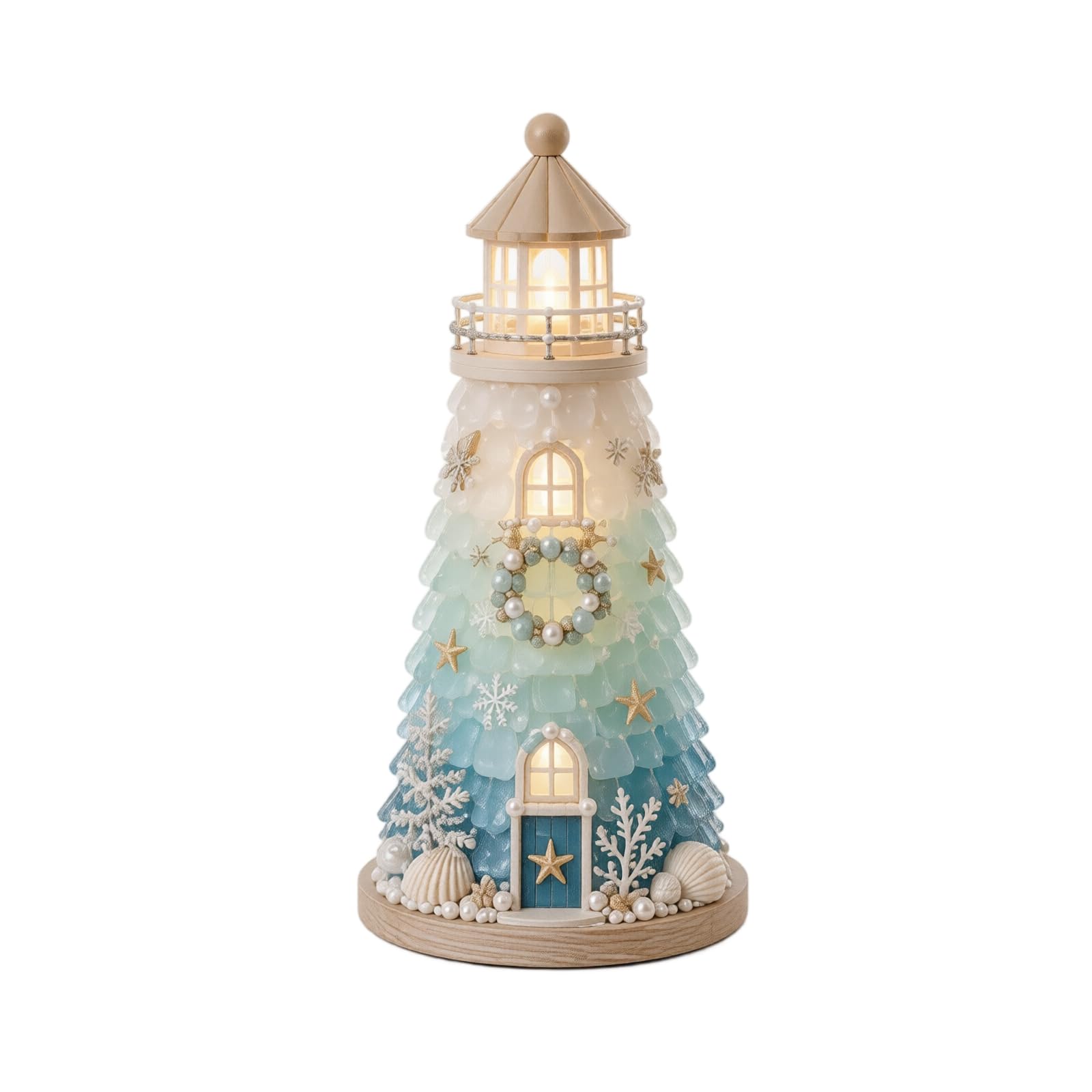 DIY Lighted Sea Glass-Style Lighthouse Kit Collection Crafting Kits(##1)