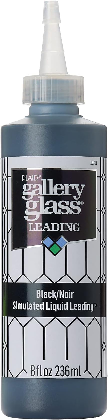 Liquid Leading, Black 8 fl oz Leading Perfect For Stained Glass DIY Paint Projects, 19701