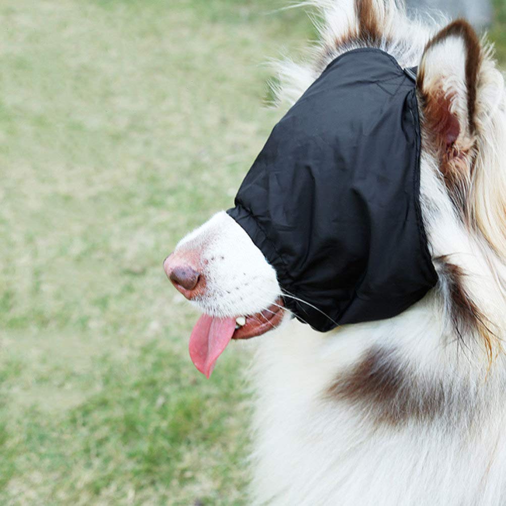 POPETPOP - Berretto calmante per cane, mascherina per gli occhi per animali da compagnia, cane, ansia, muschio, ombreggiatura cane, fascia per la toelettatura anti morso e anti malattia dell’auto