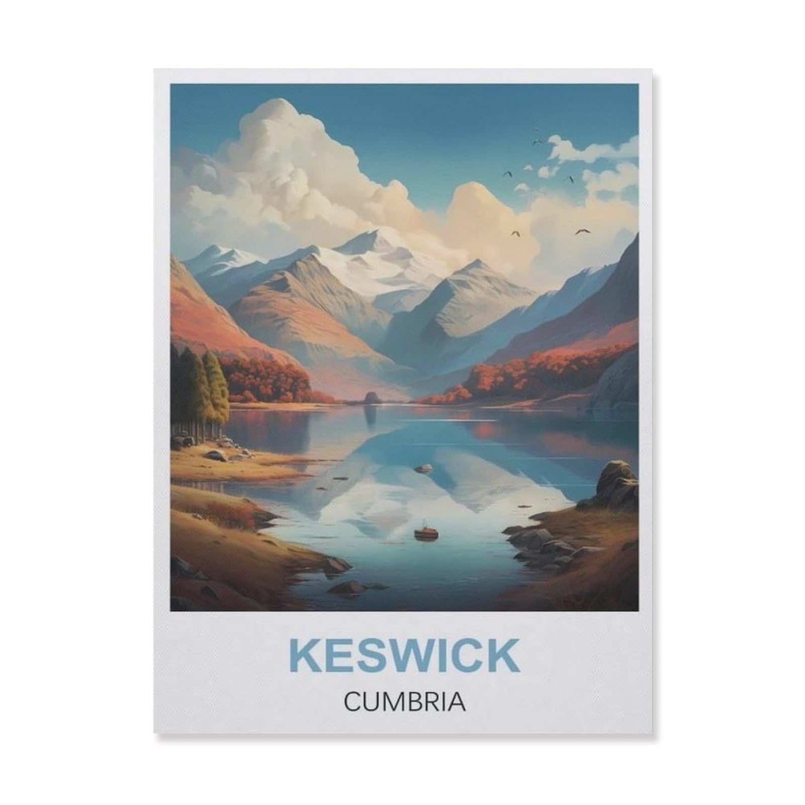 Funny Metal Tin Signs，Keswick Cumbria(30x40cm）