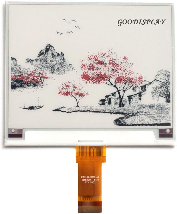 E-Paper Screen Eink Display Electronic Paper Display Panel Three Colors 4.2 Inch Black Write and Red GDEH042Z96