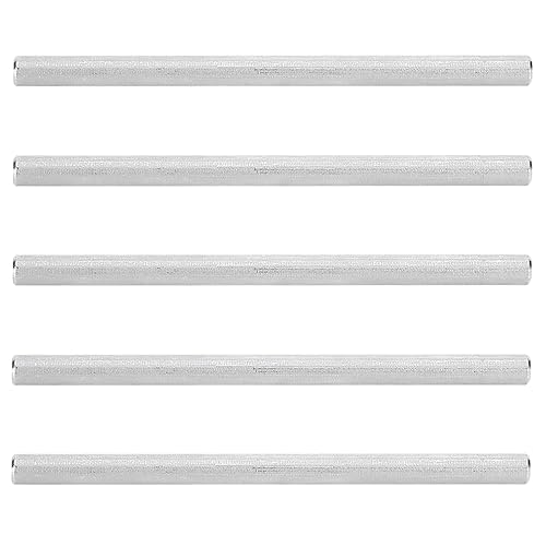 Eje D de 0.236 in, 5 piezas de acero inoxidable Φ6mm engranajes de alta velocidad, eje cilíndrico, varilla de acero redonda, accesorios de robot de