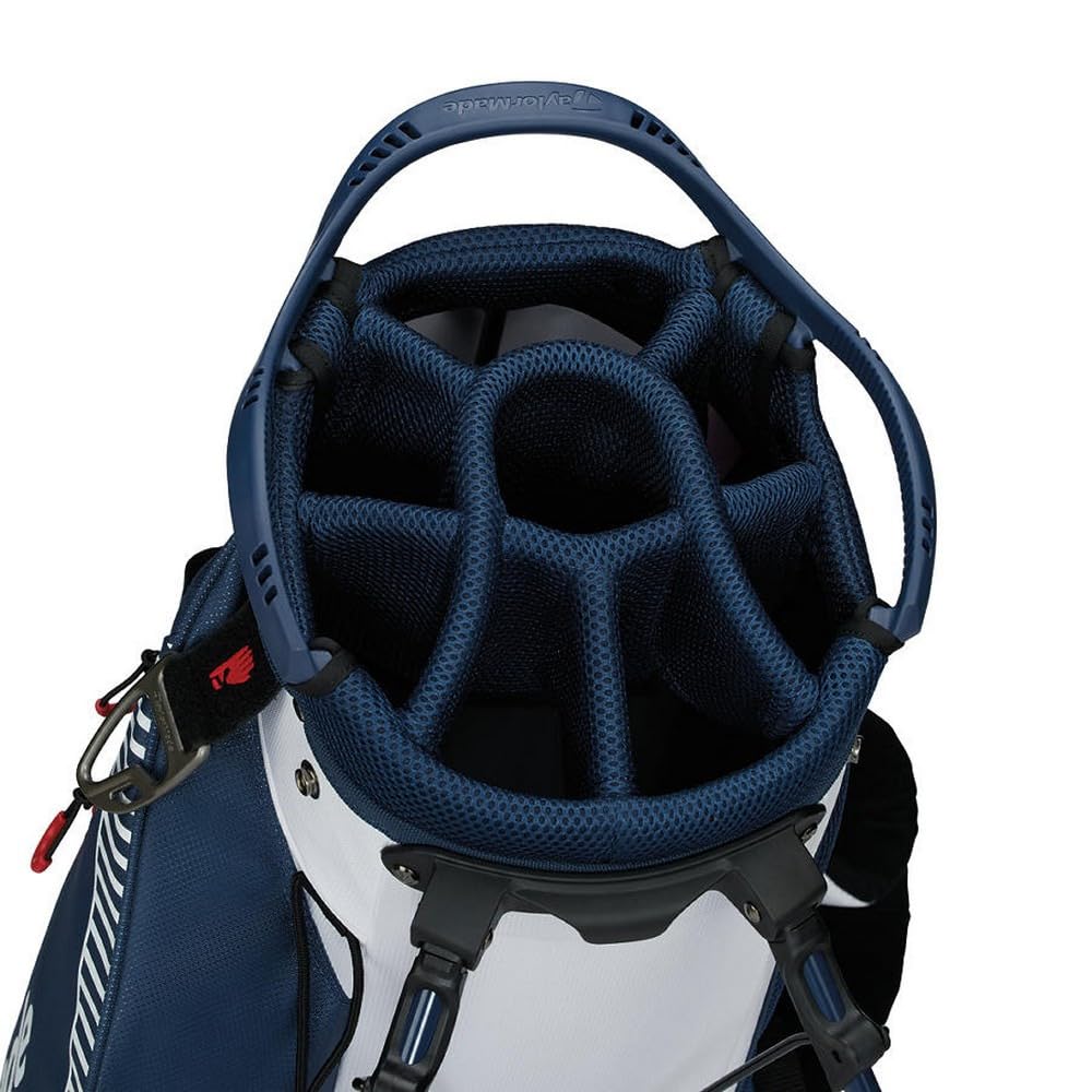 TaylorMade Golf Pro Stand Stand Bag White/Navy/Red Men's Caddy Bag
