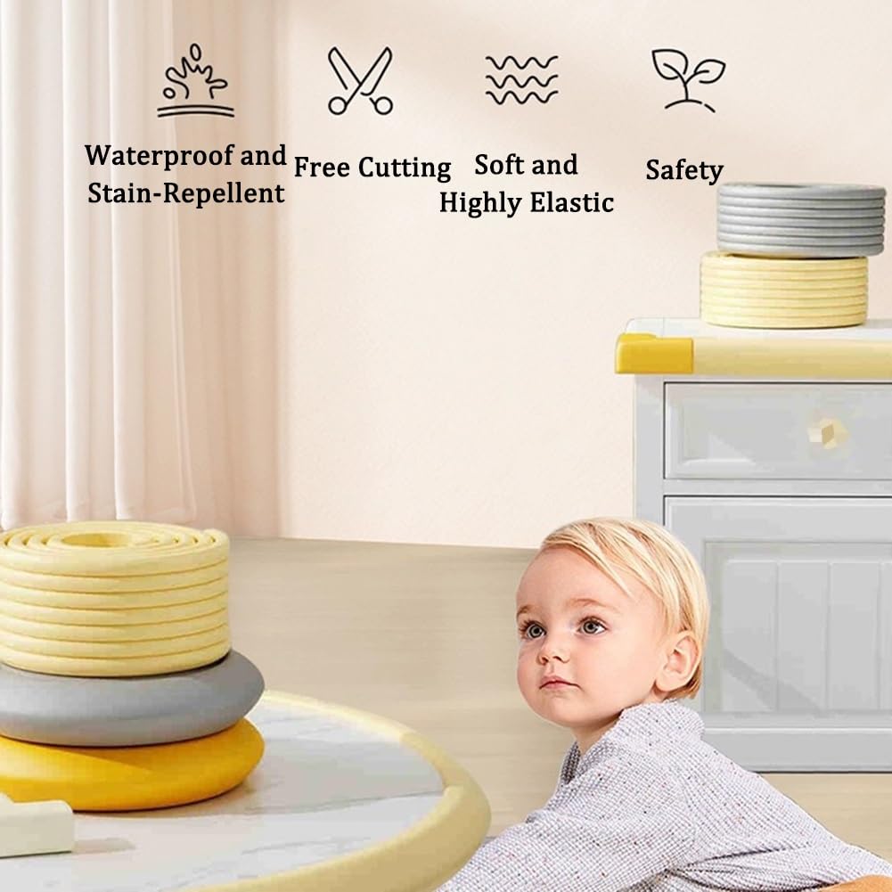 Kanten- und Eckenschutz aus Schaumstoff, für Babysicherheit, Rot, 4 m