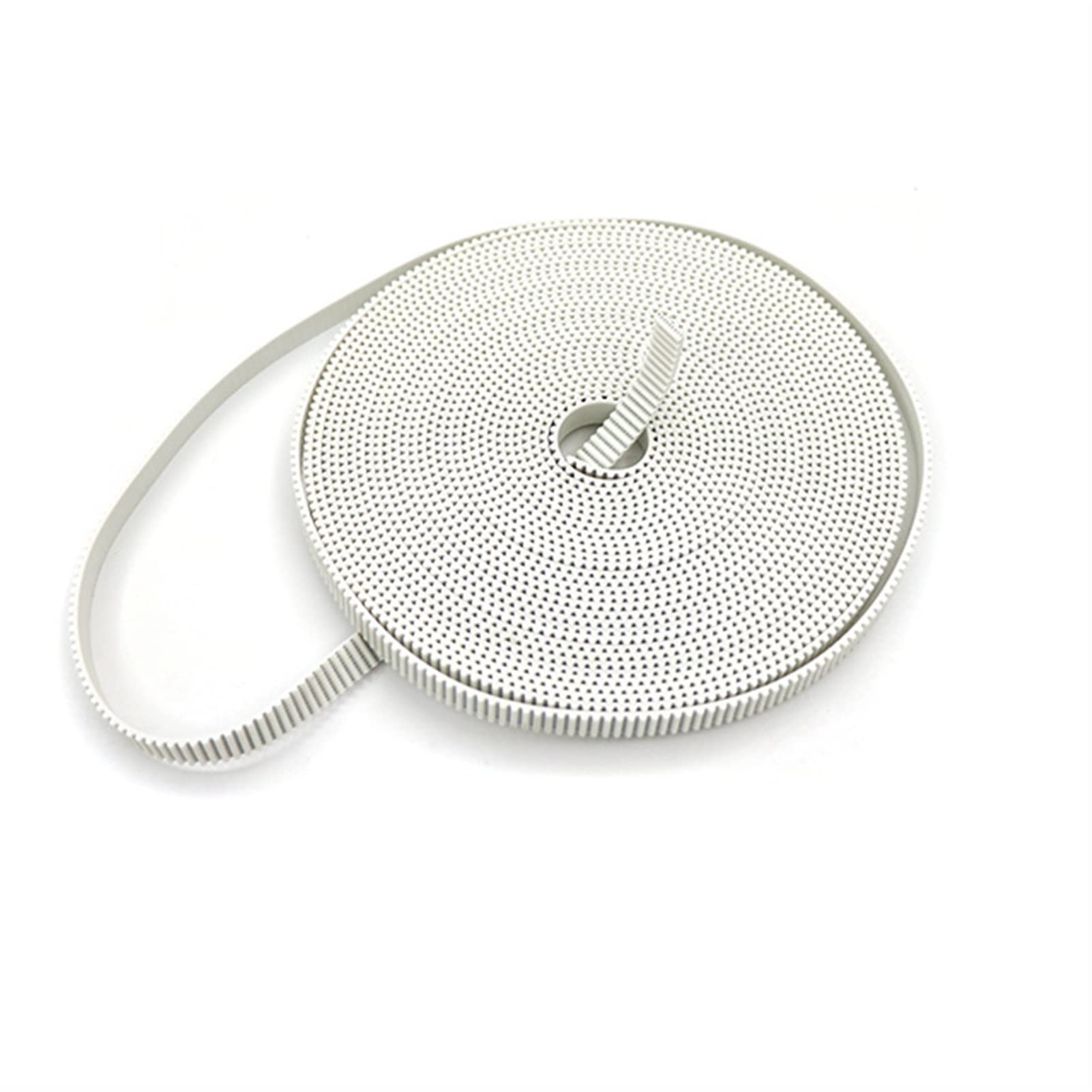 DNVGJUP Lfang-Synchronous Belt Timing Belt PU HTD 3M 6mm 10mm 15mm PU With Steel Core Timing Belt HTD 3M Belt Whit Color HTD3M Open Timing Belt 6 10 15mm, Strong and Durable(10Meter,9mm)
