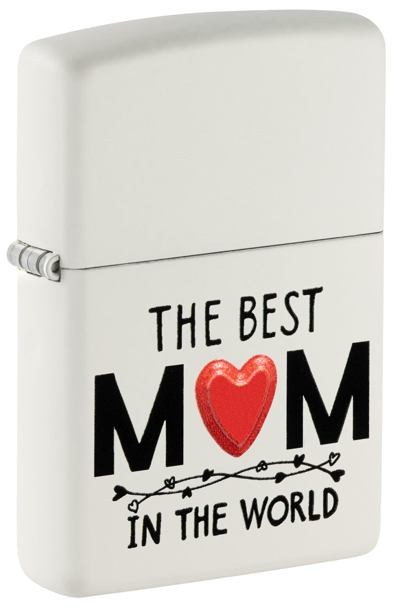 Zippo Briquet Tempête rechargeable blanc mat avec design coupe-vent fabriqué aux USA