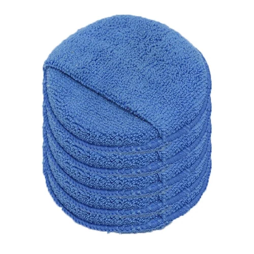 10pcs Microfiber Wax Applicator Foam Sponge Pads for Car Detailing and Polishing(Blue 10pcs)