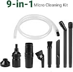 EZ SPARES 7PCS Micro Vacuum Attachment,Universal Vacuum Cleaner Attachment, Mini Micro Kit Keyboard Crevice Cleaning Tool Brush Kit