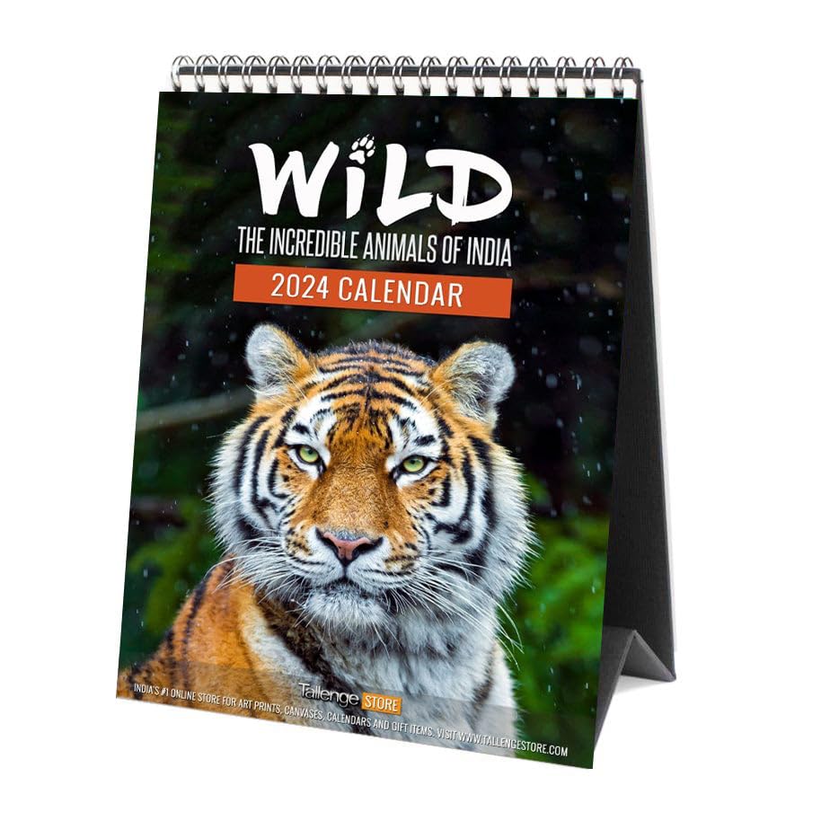Image of Tallenge - Wild - 2024 Desk Calendar - 6 x 9 Inches for Home & Office (Paper, Desk Calendar)