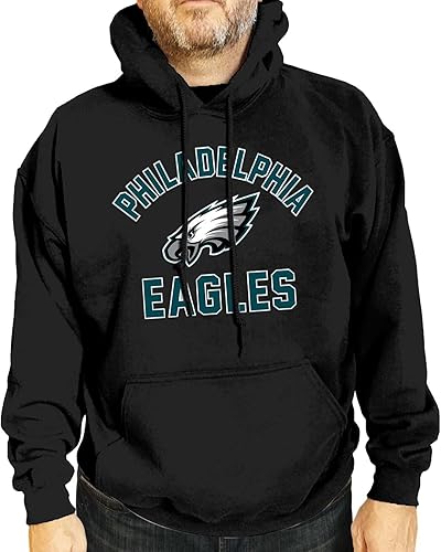 Miniatura 1 de Team Fan Apparel NFL Gameday - Sudadera con capucha para adultos, sudadera sin botones de vellón de fútbol americano profesional