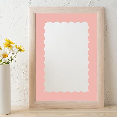 Miniatura 7 de Whaline Rollo de 65.6 pies para tablón de anuncios color rosa Morandi con bordes festoneados troquelados, color liso, para escuela, aula, fiesta,