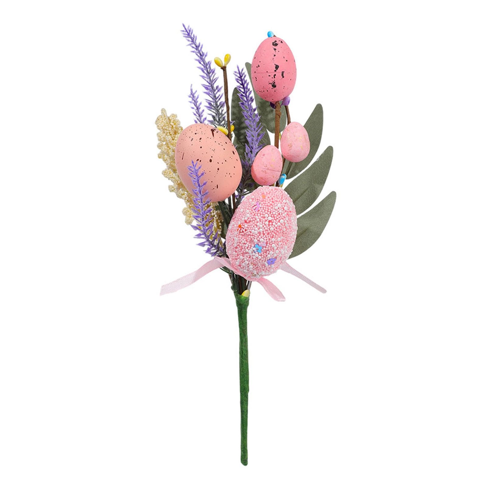 NEWFT Efficient Spring Festival Eggs Artificial Flower Bouquets Bright Home Easters Celebration Decoration