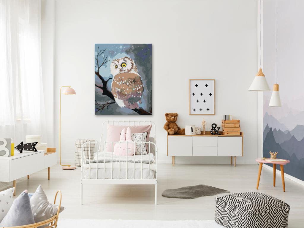 Malowanie według liczb - ZIMOWA 80 x 100 cm z blejtramem (już napięta)