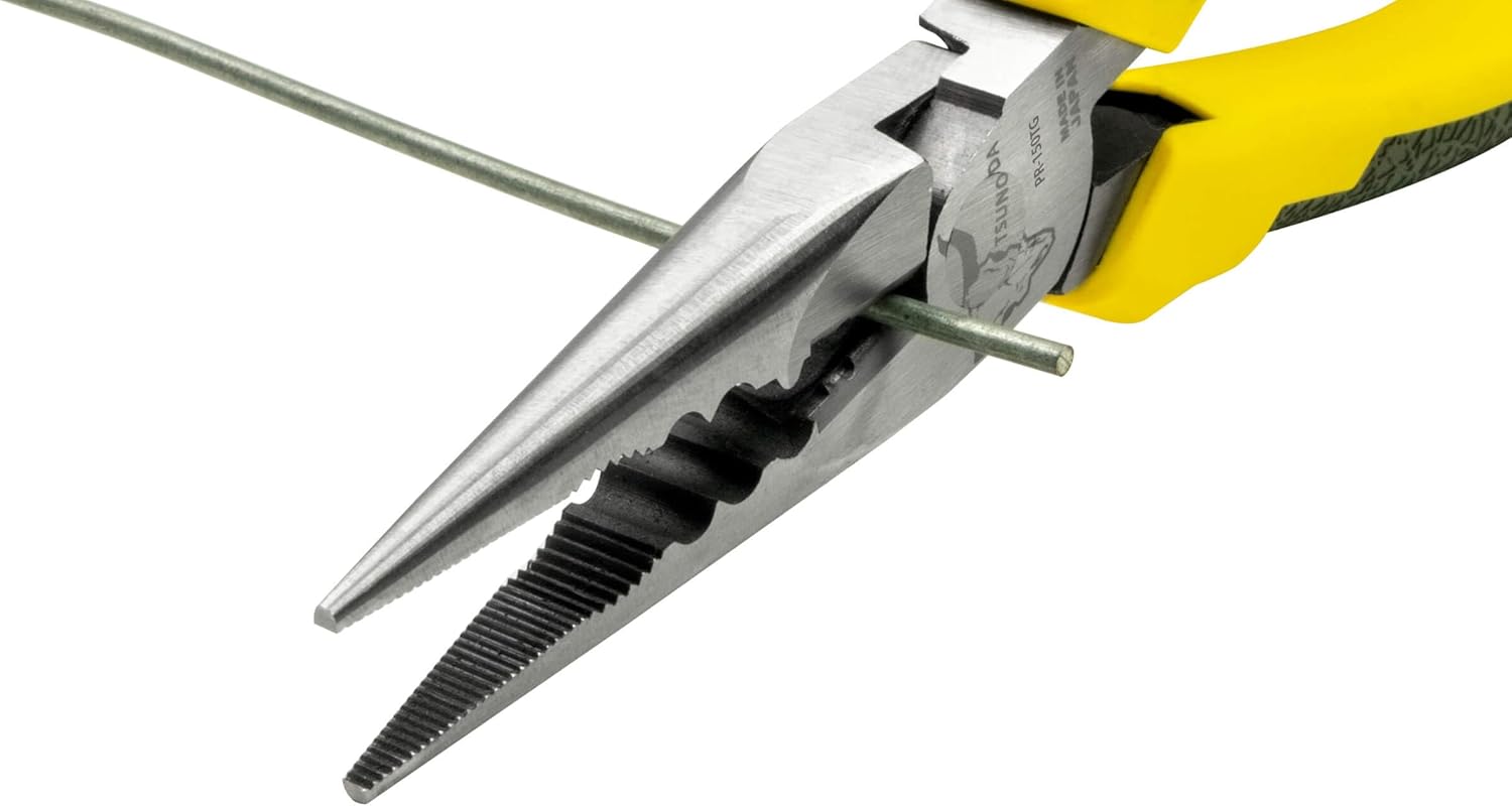 Tsunoda PKRP-150TG, High-Leverage Multi Functional Needle Nose Pliers 6-inches (150mm)