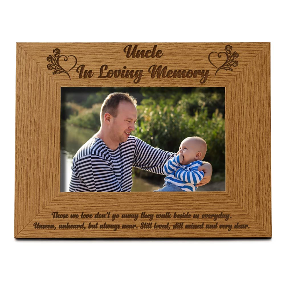 Ukgiftstoreonline Uncle Memorial Remembrance Photo Frame (4 X 6 Inch)