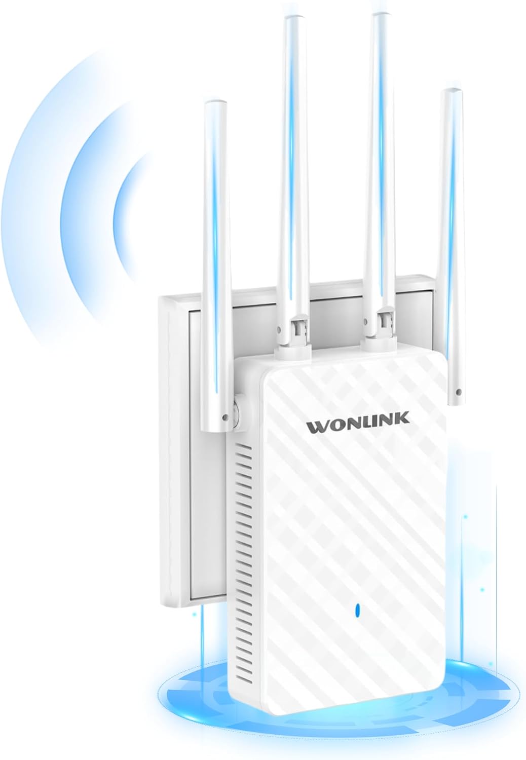 WiFi Extender Signal Booster, WiFi Repeater 1200Mbps Dual Band | 4 Antennas, 1 Ethernet Port, WPS & MU-MIMO, Supports Repeater, Router, AP Mode, Signal Indicator, for Home and Office