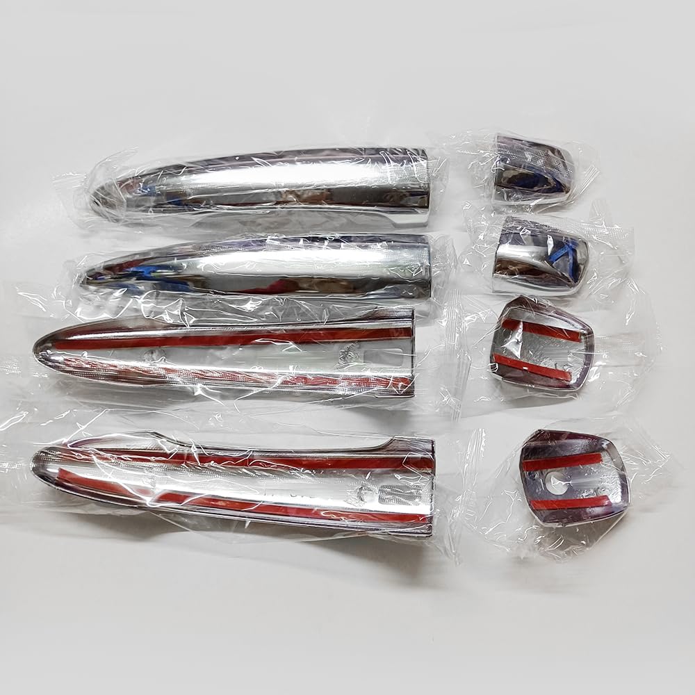 Amazon.com: Dakitita Chrome Exterior Door Handle Cover Trim for