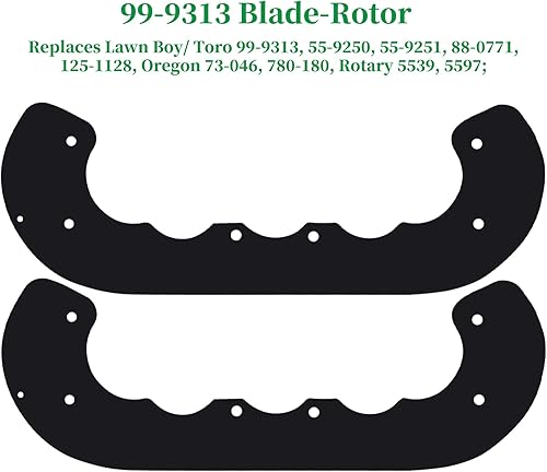 Miniatura 3 de 99-9313 paletas sopladoras de nieve con cuchilla raspadora 133-5585 que sustituye a 125-1128, 55-9250, 88-0771, 108-4884, 139-3536 para Toro Power