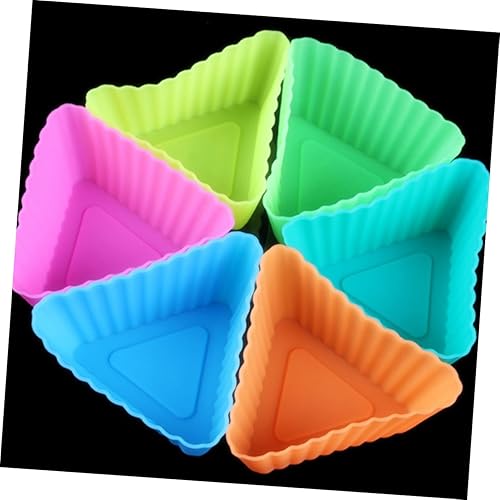 Miniatura 9 de Ciieeo 20 piezas de taza triangular para muffins, tazas de postre, moldes de pastelería, moldes para magdalenas, moldes para hornear bricolaje,