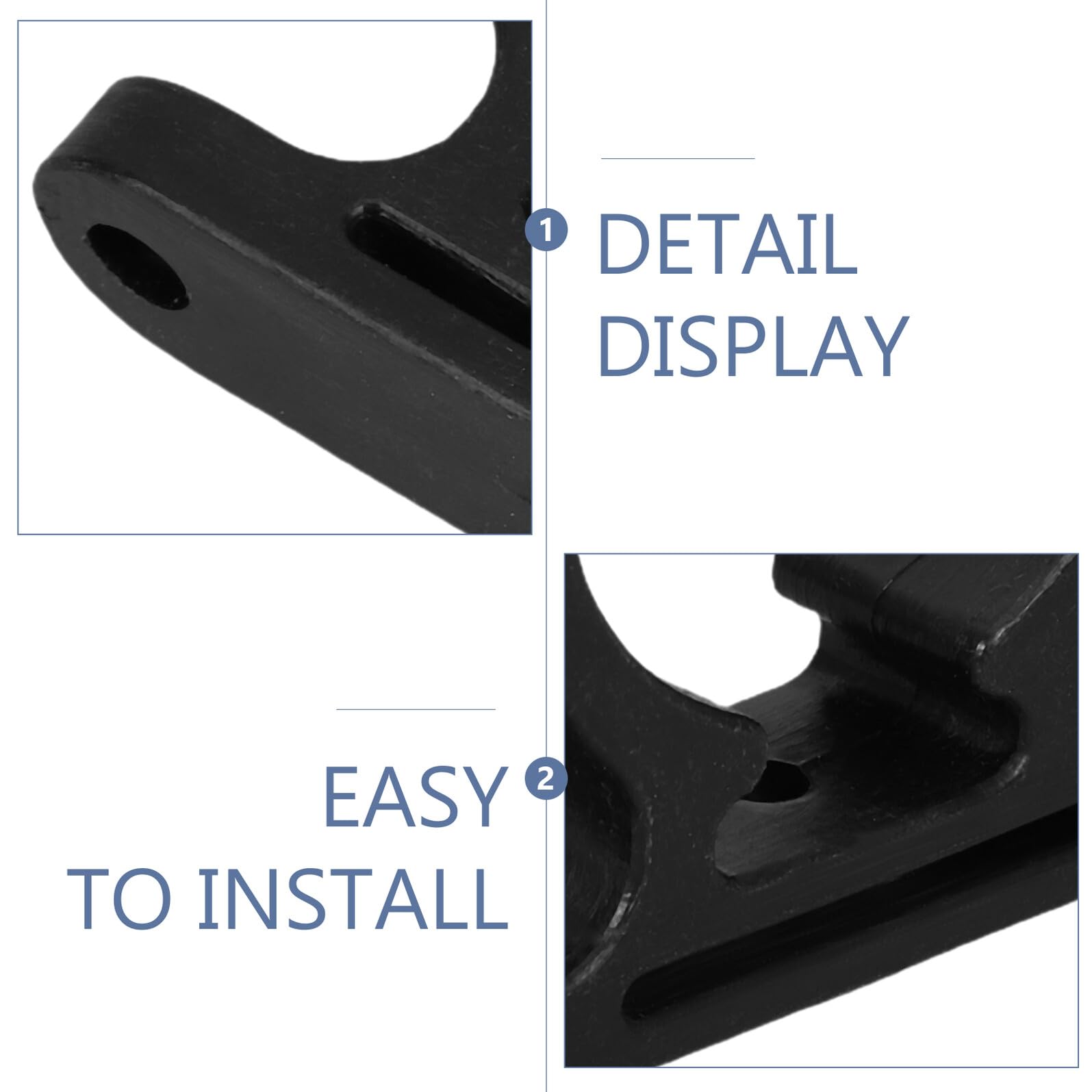 4 Stück 4 Stück Rohrschellen für 38-42mm Rohre Uv Beständige Schwarze Nylon Rohrsattelklemmen als Paddel und Ruderhalter für Boote Kanus und Kajaks Stabile Befestigung für
